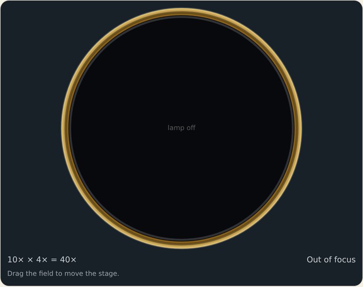 A black circle.