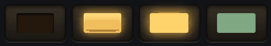 Four grid boxes: off, on, louder, and a green quieter one.