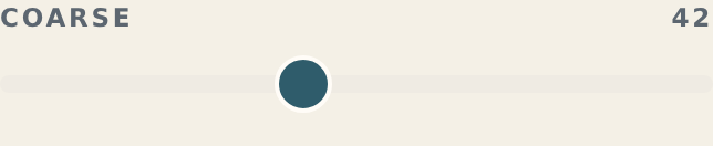 The Coarse knob.
