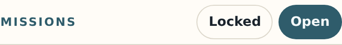 The Missions buttons.